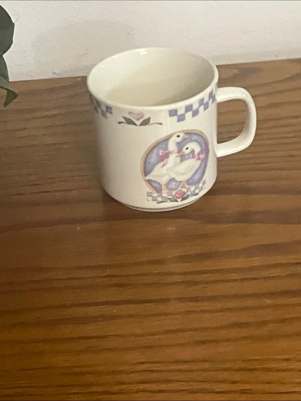 Gibson cottagecore  Ceramic Mug with country geese and Floral Trim -